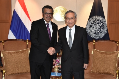 El Director General de la OMS realizó una visita de cortesía al Ministro de Asuntos Exteriores