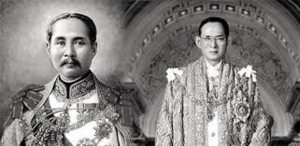 El Rey Rama V y el Rey Rama IX